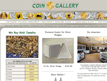 Tablet Screenshot of coingallery.com