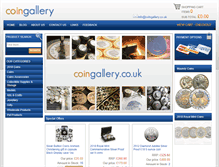 Tablet Screenshot of coingallery.co.uk